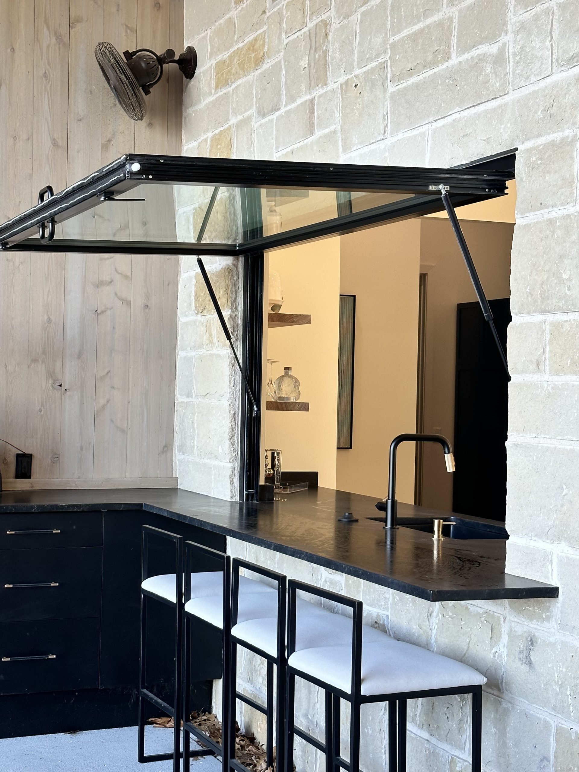 Serve your Favorite Cocktails to Guests at the Outside Bar Through the Pass-Through Window!