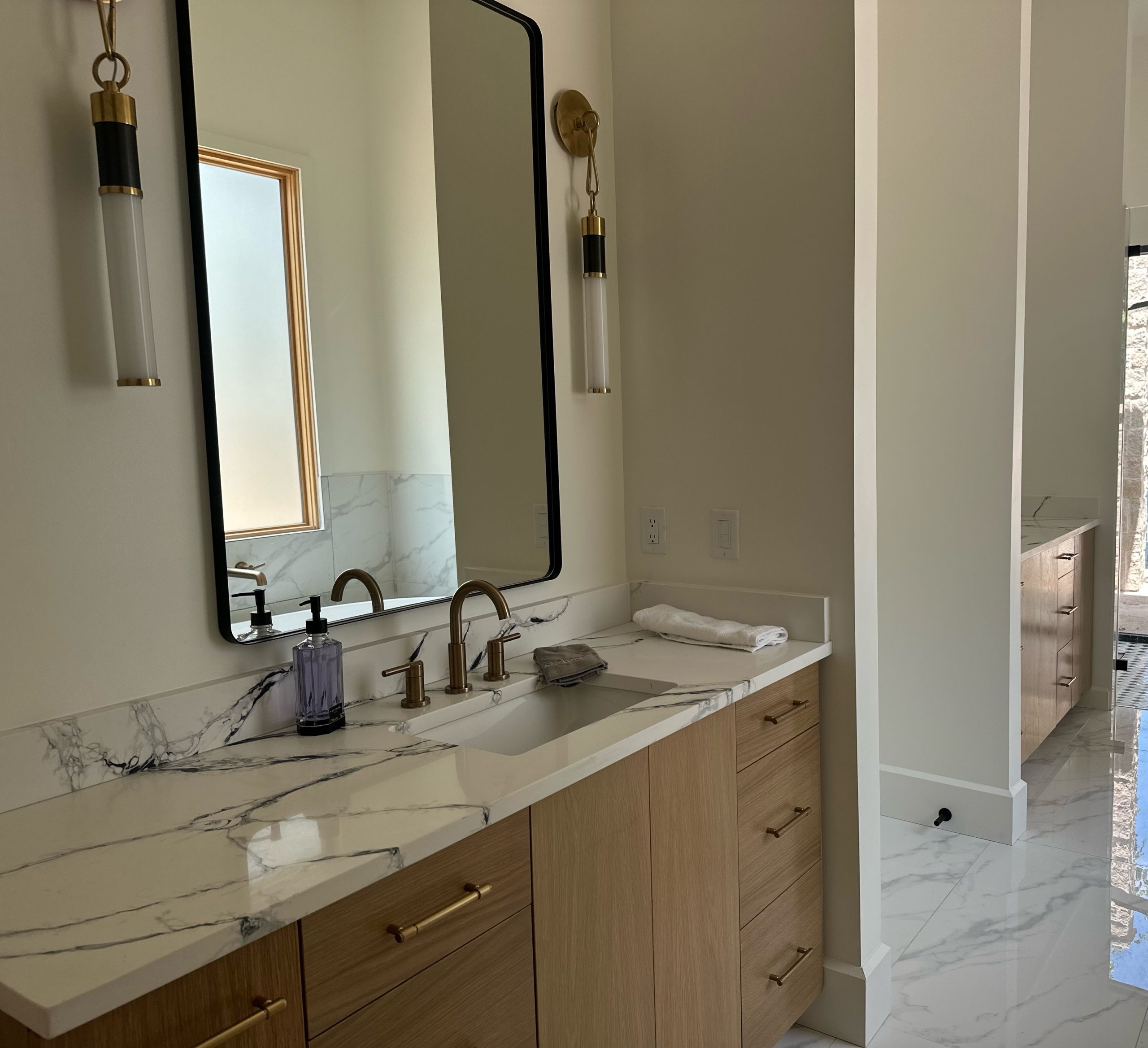 Master Ensuite Bath with Her Vanity