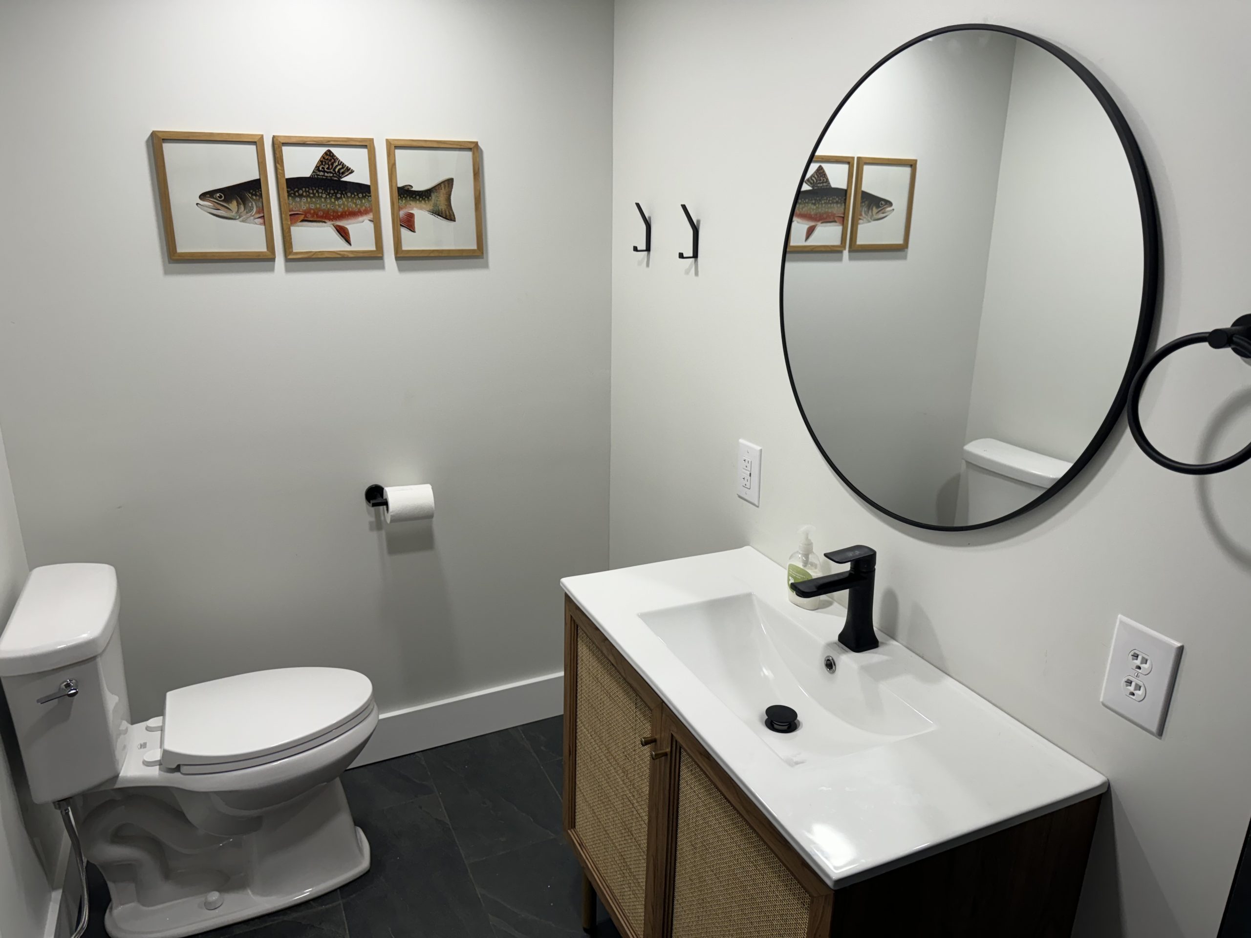 Lower level hall bath