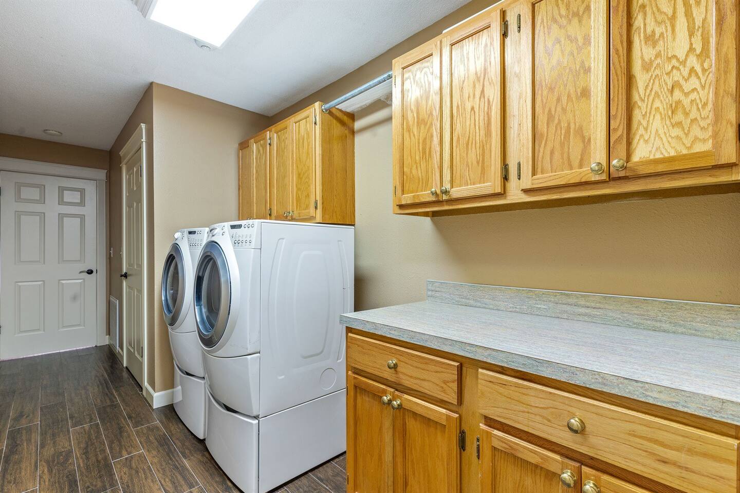 Lower level laundry room